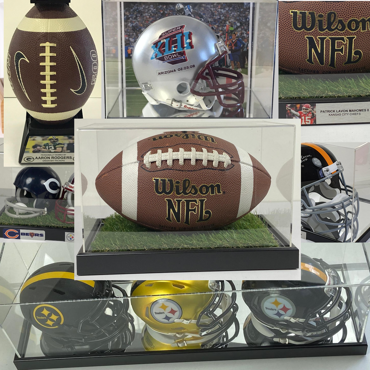 NFL American Football Display Cases | Helmets & Balls | Dream Keepers