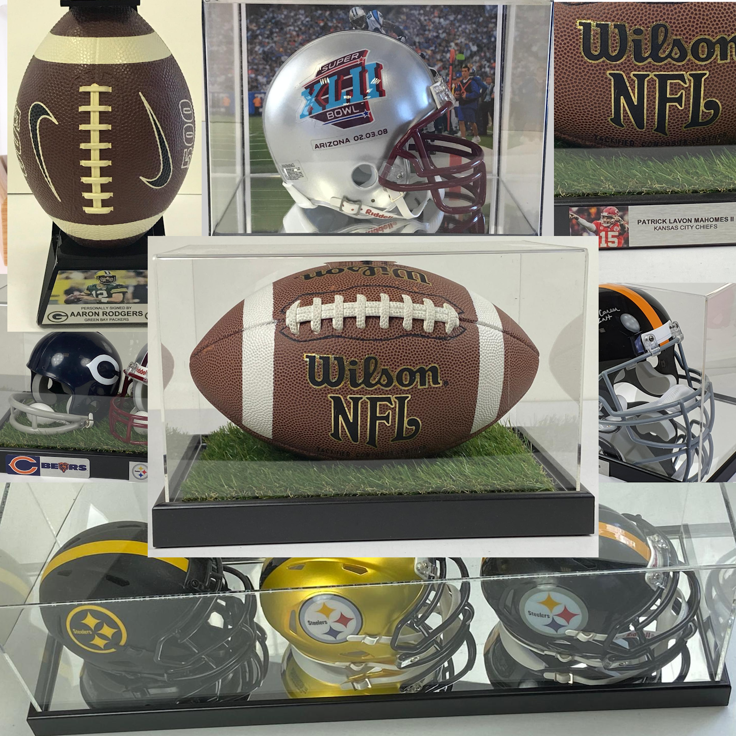 American Football Display Cases