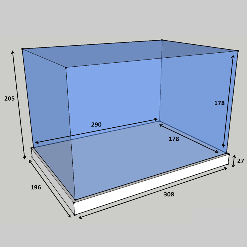 Classic Boxing Glove Display Case Landscape