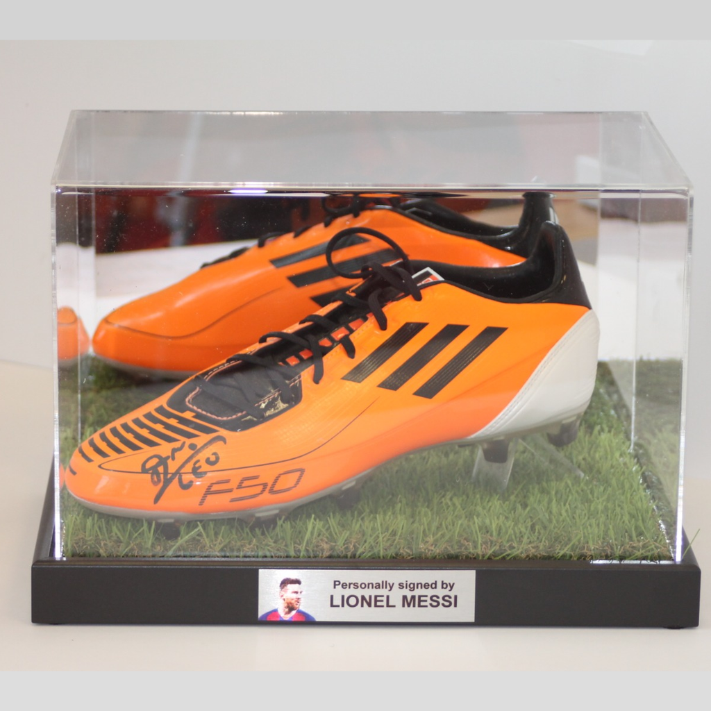 Football Boot Riser Classic Boot Display Case with Small Boot Riser Landscape – Dream Keepers
