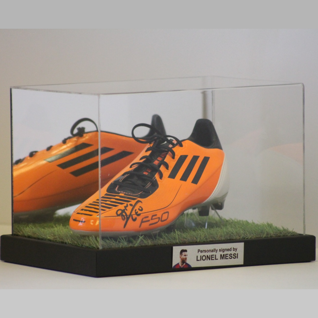 Football Boot Riser Classic Boot Display Case with Small Boot Riser Landscape – Dream Keepers