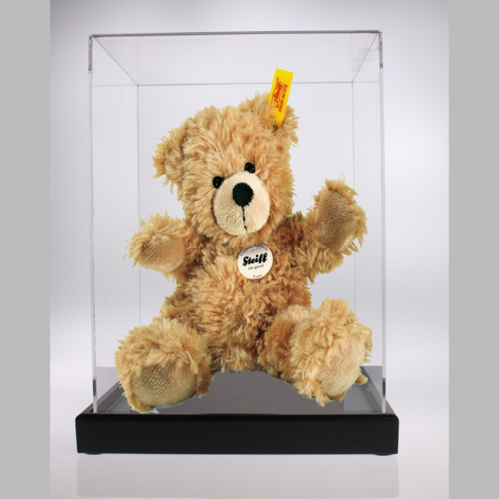 Classic Teddy Bear Display Case Portrait