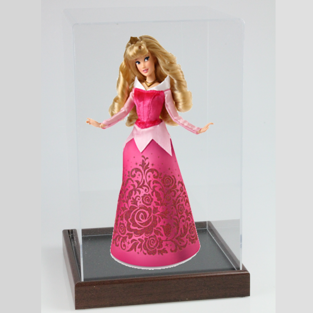 Classic Teddy Bear Display Case Portrait