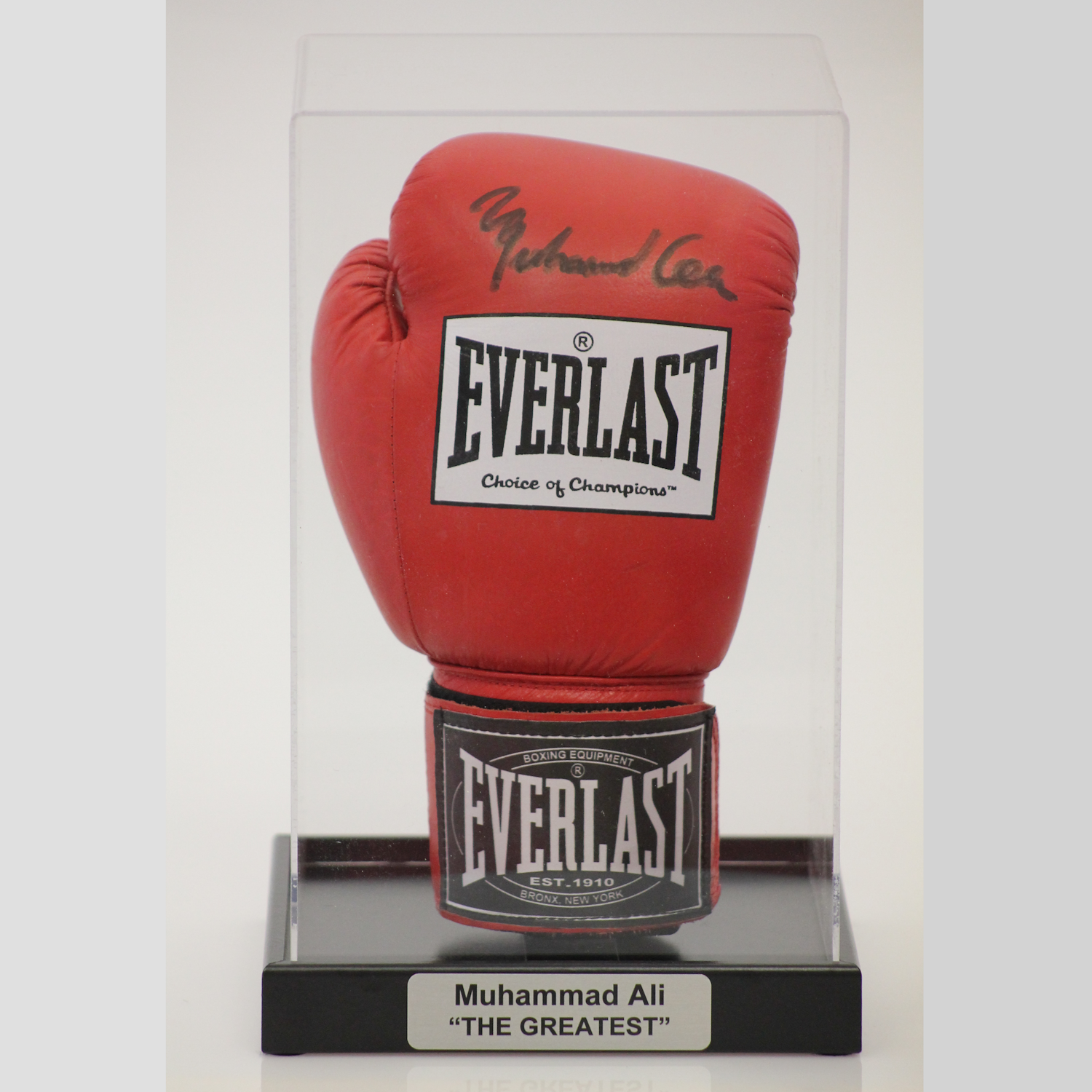 Classic Large Boxing Glove Display Case Portrait