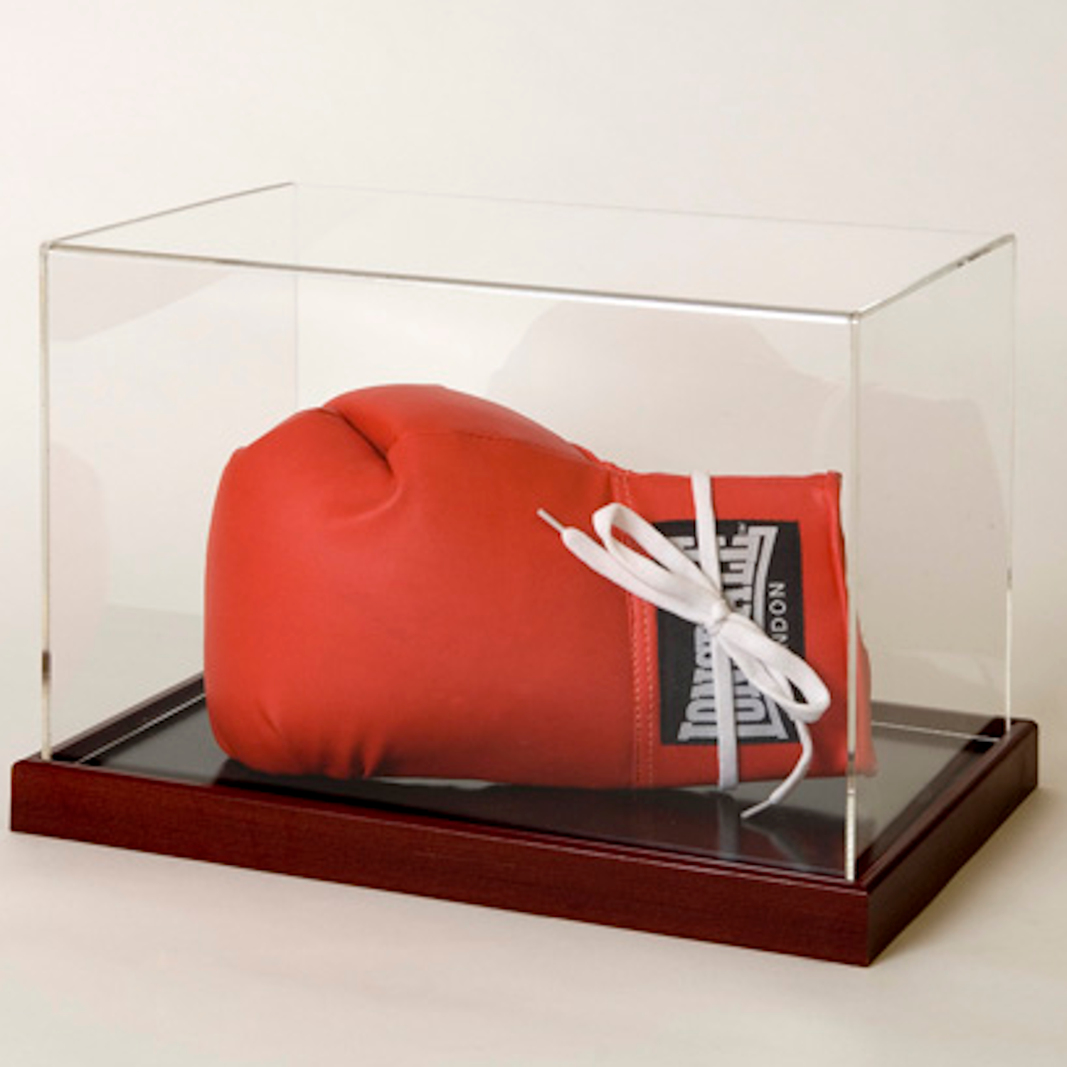 Classic Large Boxing Glove Display Case Landscape