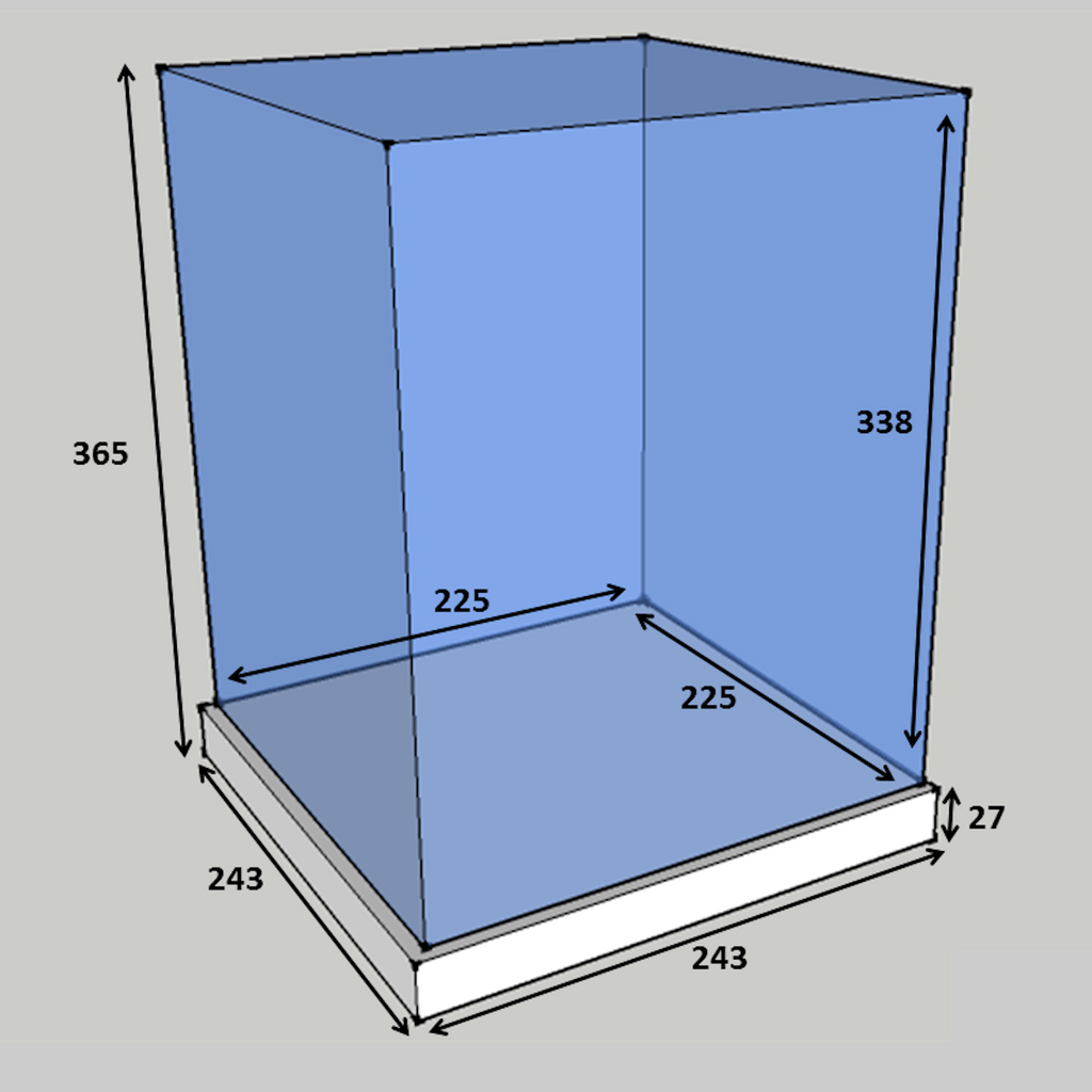 Classic Rugby Ball Display Case Portrait