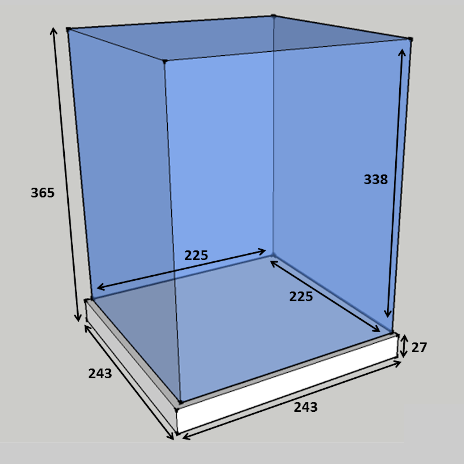 Classic Rugby Ball Display Case Portrait