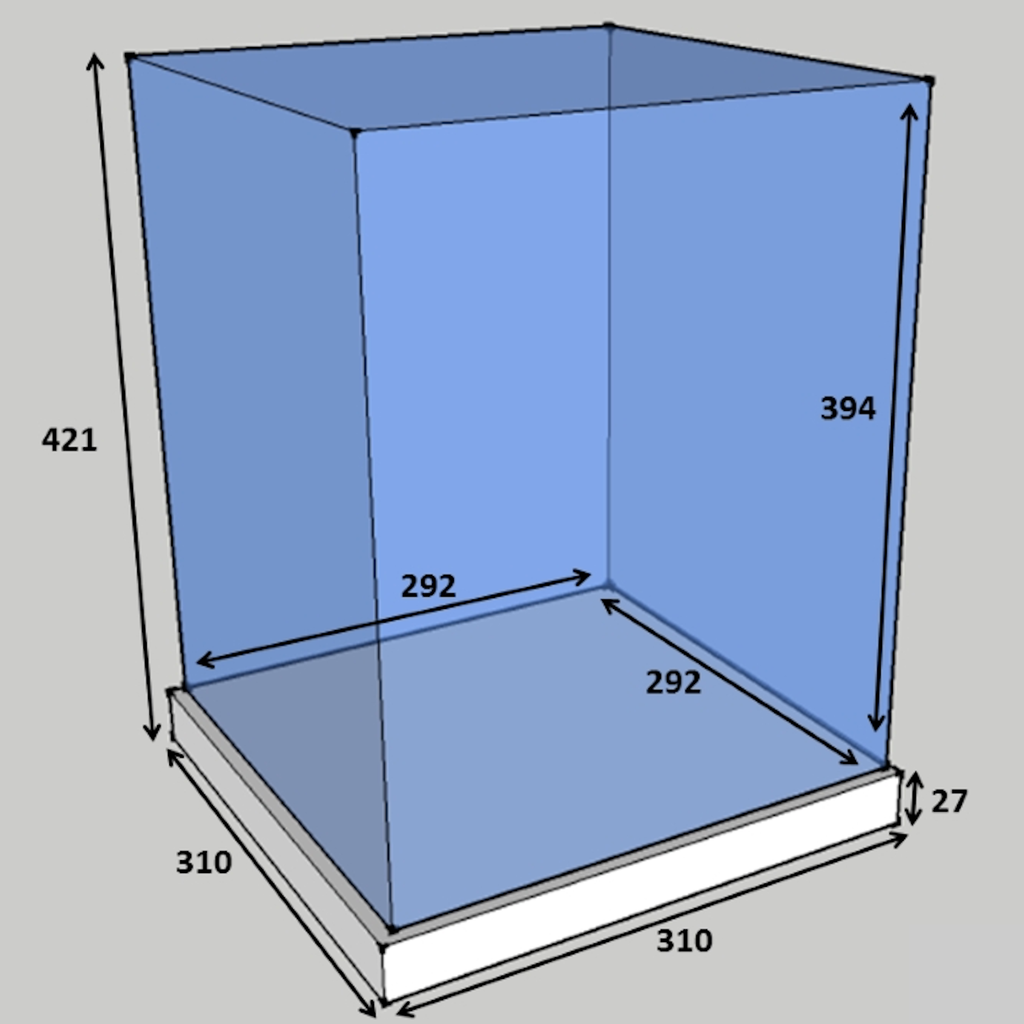 Classic Large Helmet Display Case Portrait