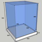 Classic Large Helmet Display Case Portrait