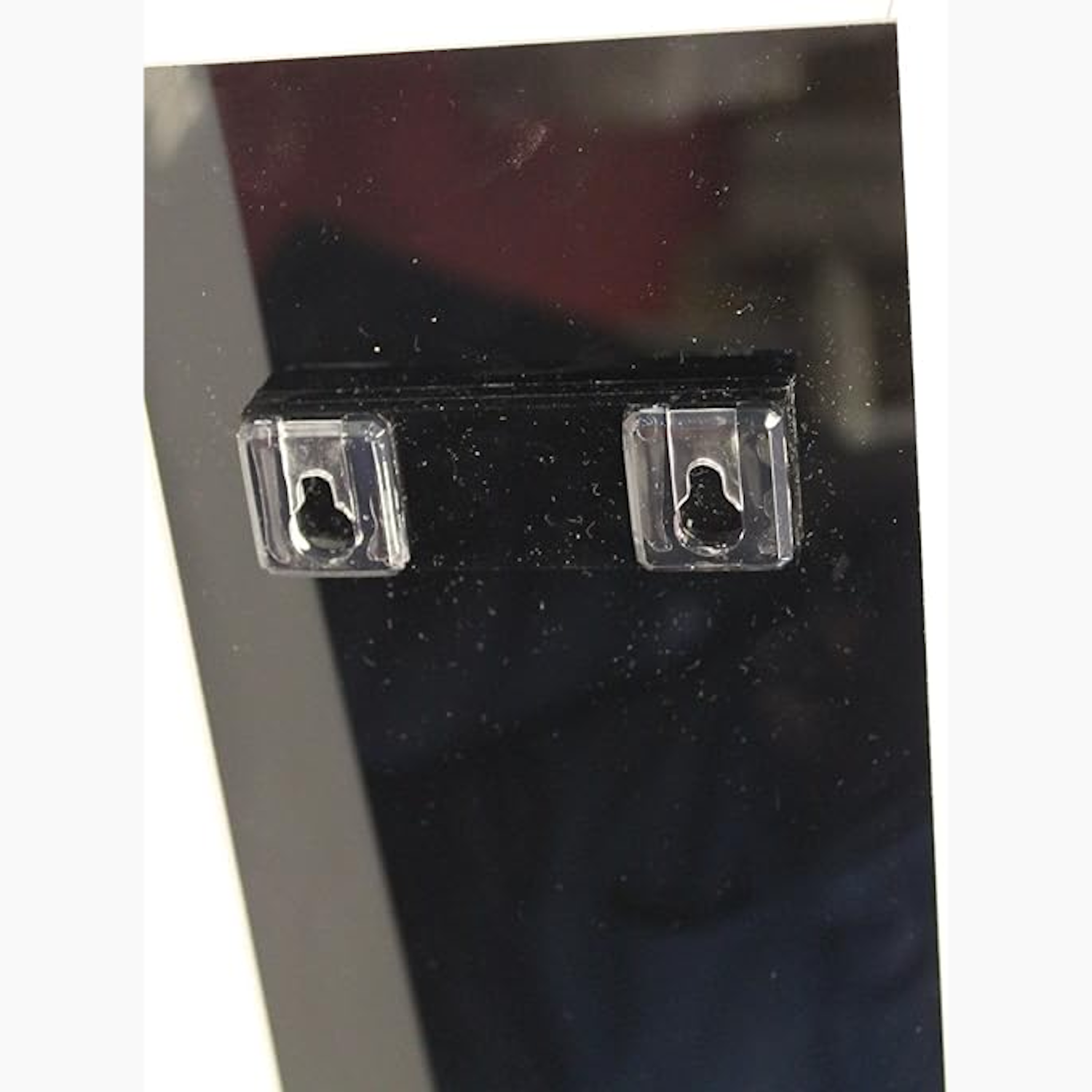 keyhole hangers to wall mount an acrylic display case